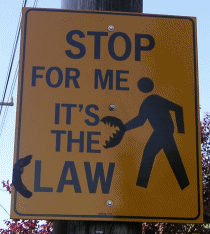 Stop for me... its the claw. Stop for me... its the claw.