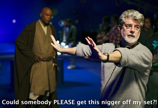 Could somebody PLEASE get this nigger of my set?! Could somebody PLEASE get this nigger of my set?!