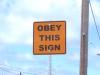 Obey this sign